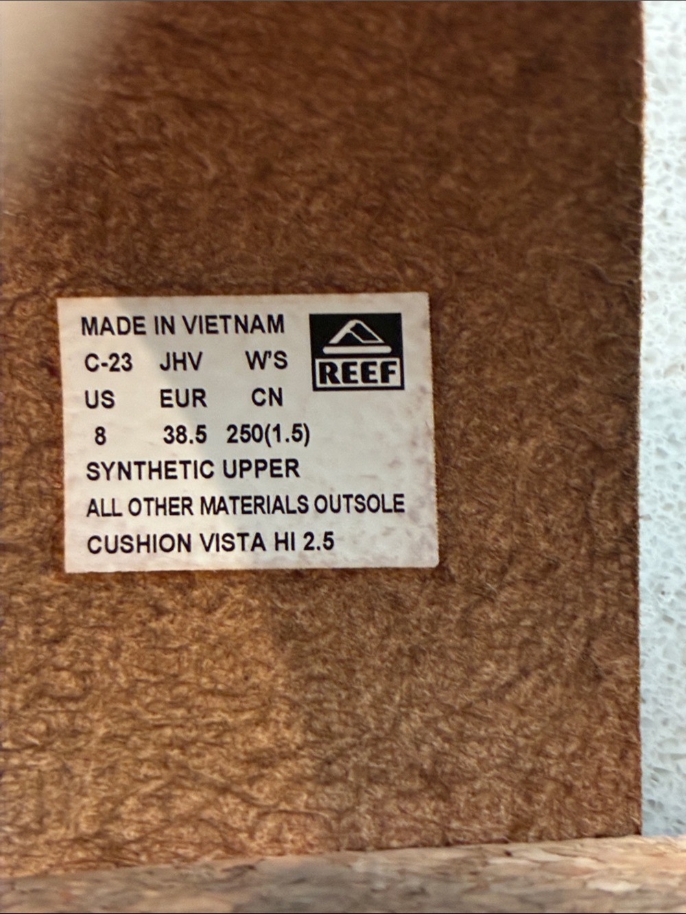 Reef Brown Leather Double-Strap Cork Slide Sandals - Picture 8 of 8